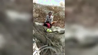 Village Couple Caught Fucking Behind The Temple By Neighbors