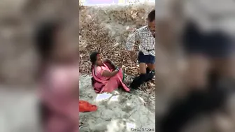 Village Couple Caught Fucking Behind The Temple By Neighbors