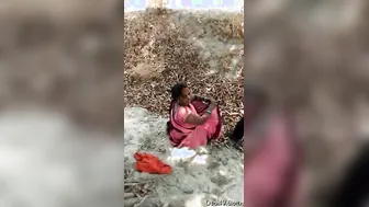 Village Couple Caught Fucking Behind The Temple By Neighbors