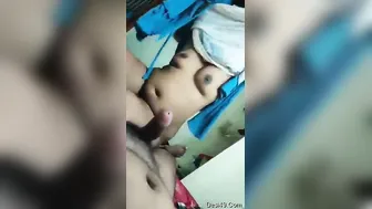 My GF Riding Me Hard After Giving Sloppy Blowjob At Home