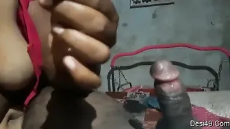 Horny Wife Riding Her Man After Giving Sloppy Blowjob Session