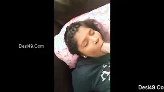Cute Desi GF Sucking My Cock After College In Bedroom