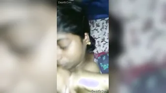 Busty Bhabhi Stroking My Hard Cock With Both Hands Slowly