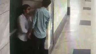 GF Sucking Boyfriend Cock At Metro Station Caught On Clip
