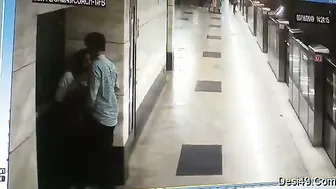 GF Sucking Boyfriend Cock At Metro Station Caught On Clip