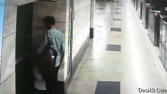 GF Sucking Boyfriend Cock At Metro Station Caught On Clip