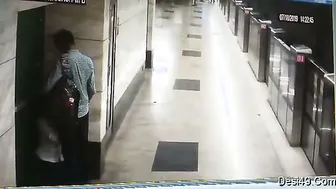 GF Sucking Boyfriend Cock At Metro Station Caught On Clip