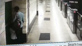 GF Sucking Boyfriend Cock At Metro Station Caught On Clip