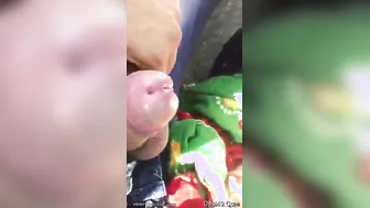 Taking GF Outside Giving Her Sloppy Blowjob In The Park