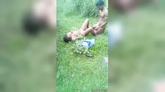 Village Couple Caught Fucking Behind The Fields By Locals Today