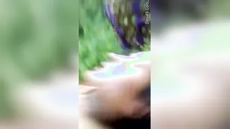 Desi Lovers Making Out Outdoors Before She Sucks Him Off Good