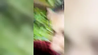 Desi Lovers Making Out Outdoors Before She Sucks Him Off Good