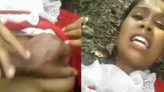 Village GF Getting Pounded Behind The Fields At Night