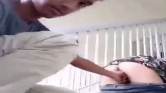 Young Desi Couple Fucking Wildly On Apartment Staircase