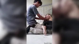 Young Desi Couple Fucking Wildly On Apartment Staircase