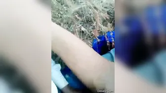 Village GF Getting Pounded Hard Outdoors Behind The Farm