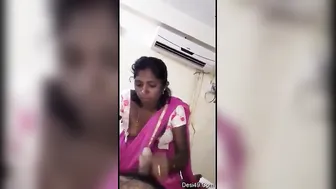 Village Maid Jerking Him Off Slowly Until He Cums Everywhere