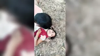 Young Village Teen Getting Fucked Outdoors Behind The Farm