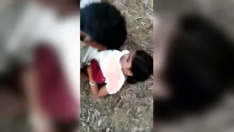 Young Village Teen Getting Fucked Outdoors Behind The Farm