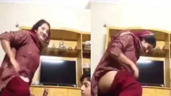 Horny Bhabhi Riding Her Man Until He Explodes Inside Her