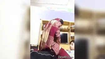 Horny Bhabhi Riding Her Man Until He Explodes Inside Her