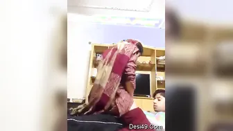 Horny Bhabhi Riding Her Man Until He Explodes Inside Her