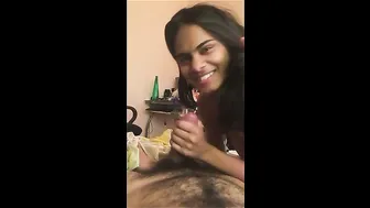 Indian GF Sucking Cock After Getting Fucked By Lover