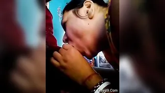 Bhabhi Down On Her Knees Sucking Her Younger Brother In Law Off