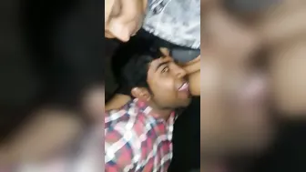 College GF Getting Her Boobs Pressed And Kissed Hard