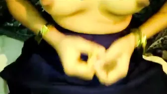 Indian Bhabhi Giving Sloppy Blowjob To Her Man In Living Room