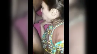 Cute Teen Babe Giving Sloppy Blowjob After Riding My Cock Hard