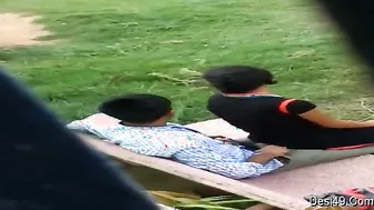 College Couple Kissing And Fucking In Park Hiding From Everyone