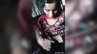 Sexy Indian Teen Girl Sucking His Dick Till He Finishes Hard