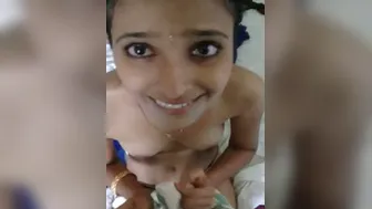 Cute GF On Her Knees Sucking Dick Like A Good Girl