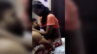 Boyfriend Sucking His GF Tits Before Pounding Her Pussy