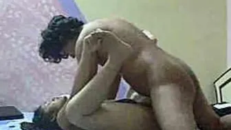 Desi Newlywed Couple Enjoying Their First Night Together At Home