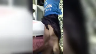 Sleeping GF Wakes Up Getting Fucked By Friend At Home