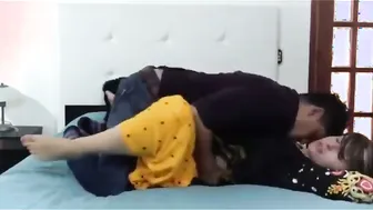 Young Desi Couple Making Out And Fucking On Their Bed At Home
