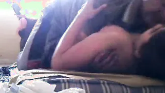 Young Couple Making Out And Sucking Titties On Couch Together