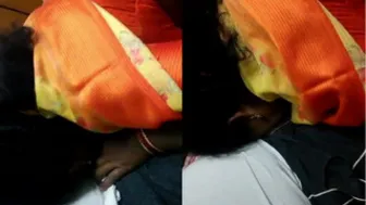 Married Woman On Her Knees Giving Her Husband A Blowjob