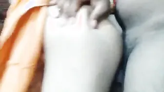 Village Bhabhi Bent Over In Saree Getting Creampied Hard
