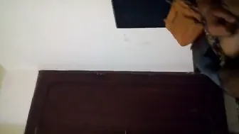 Indian Wife Giving Her Man A Sloppy Blowjob Before Morning Tea