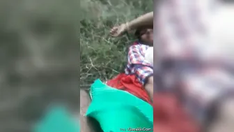 Fucking My Lover Outdoors In Risky Spot Moaning Loud Together