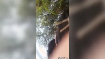 Fucking My Lover Outdoors In Risky Spot Moaning Loud Together