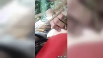 Fucking My Lover Outdoors In Risky Spot Moaning Loud Together
