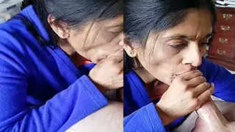 Nri Babe Swallowing Every Drop After Deepthroating His Shaft