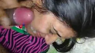Desi Wife Getting Messy Facial From Her Hubby Dripping Everywhere
