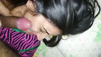 Desi Wife Getting Messy Facial From Her Hubby Dripping Everywhere