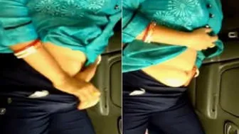 Mature Bhabhi Fucking Her Lover In The Backseat Of His Car