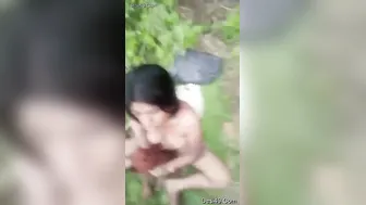 Village Girl Bent Over Outdoors Begging To Get Fucked Hard